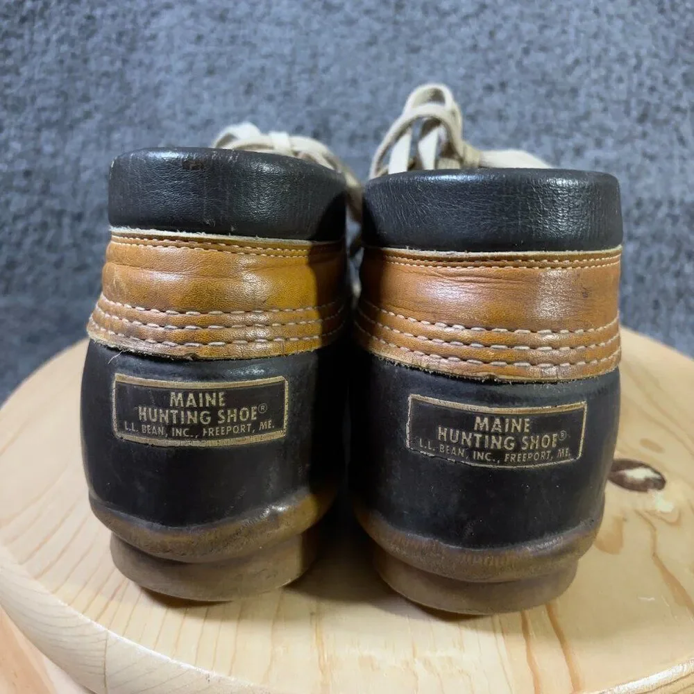 LL Bean Boots Maine Hunting Shoe Men Size 10 Leather Duck Waterproof Made in USA